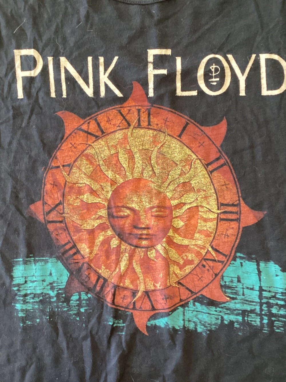 Pink Floyd Tee with Sun Face and Blue Accent - Picture 2 of 6